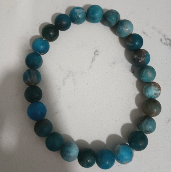 Blue Kyanite , labradite ,tourmaline and tigers eyes Bundle of (5) Bracelets - Picture 6 of 14